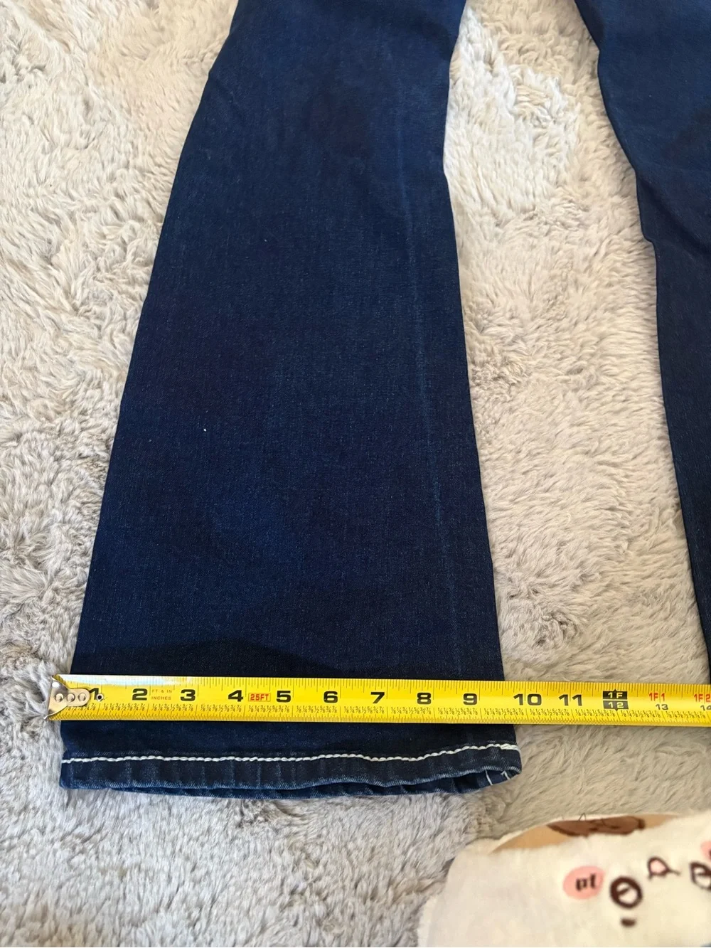 Hudson Jeans Dark Blue Boot Cut Jeans with Beaded Embroidered Pockets